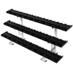 Háromszintes súlyzóállvány