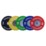 LMX85C Crossmaxx® Competition Bumper Plate 50 mm – Színes (10–25 kg)