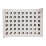 LMX66 LMX.® Számmatrica készlet (108 db) - Image 3