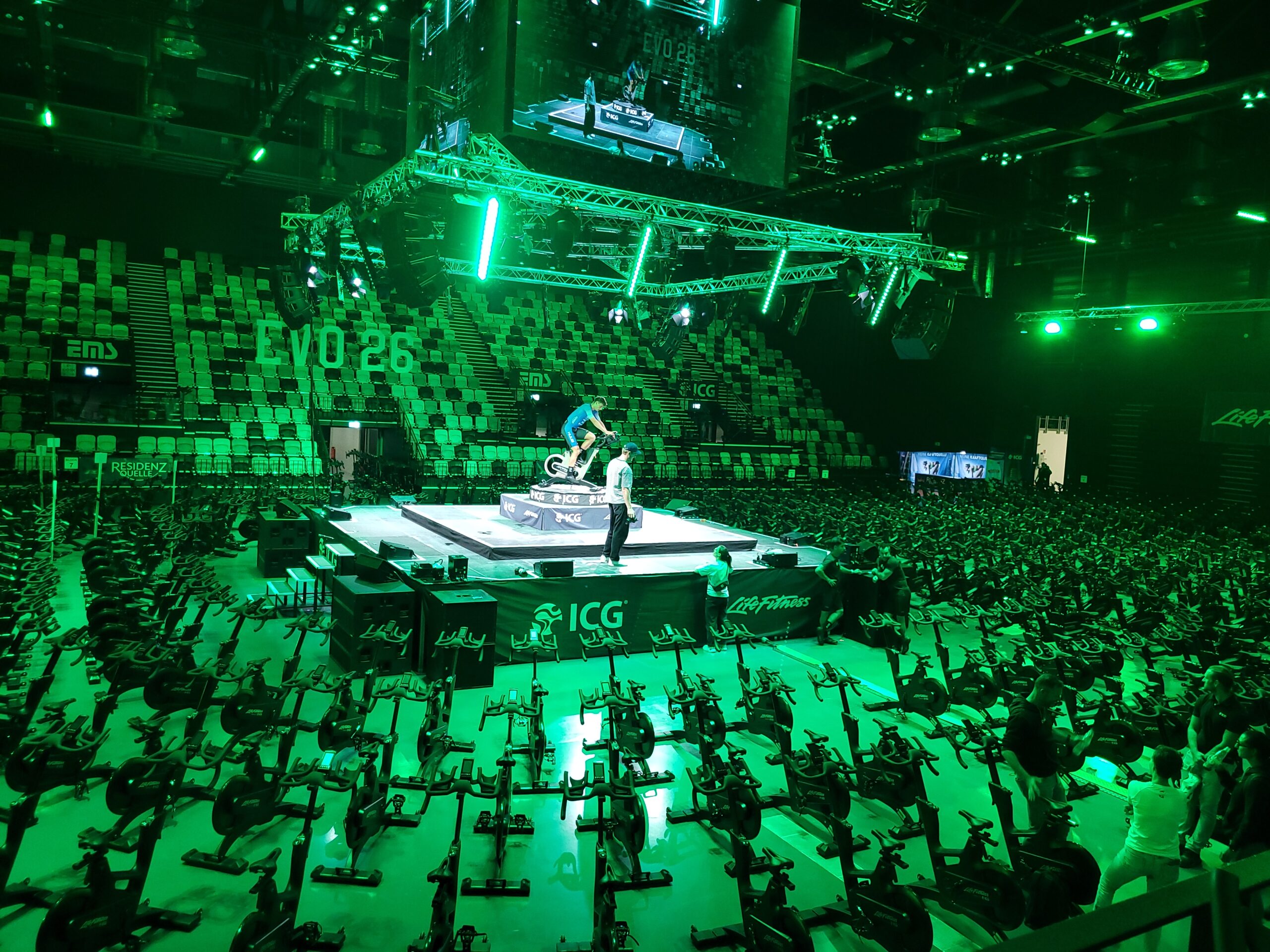 ICG Evolution Ride Nürnberg 2026 – aréna több száz Indoor Cycling kerékpárral